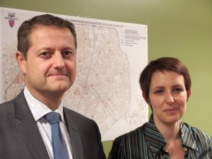 Guillaume Quénet, ‎sous-directeur des déplacements et de l'espace public et Delphine Gilbert, chef du bureau des taxis et des transports publics de la préfecture de police de Paris.